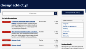 What Designaddict.pl website looked like in 2016 (8 years ago)