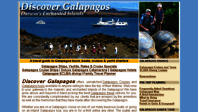 What Discovergalapagos.com website looked like in 2016 (8 years ago)