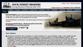 What Dockstreetbrokers.com website looked like in 2016 (8 years ago)