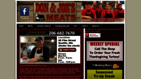 What Donandjoesmeats.com website looked like in 2016 (8 years ago)