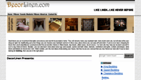 What Decorlinen.com website looked like in 2016 (8 years ago)