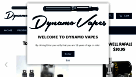 What Dynamovapes.com website looked like in 2016 (8 years ago)