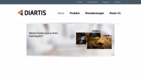 What Diartis.ch website looked like in 2016 (8 years ago)