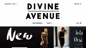 What Divineavenue.com.au website looked like in 2016 (8 years ago)