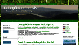 What Dobogokokirandulas.hu website looked like in 2016 (8 years ago)