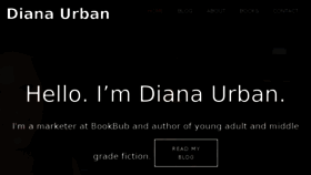 What Dianaurban.com website looked like in 2016 (8 years ago)