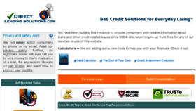 What Directlendingsolutions.com website looked like in 2016 (8 years ago)