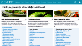 What Dieta.romedic.ro website looked like in 2016 (8 years ago)