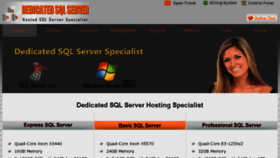 What Dedicatedsqlserver.com website looked like in 2016 (8 years ago)
