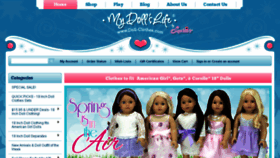 What Doll-clothes.com website looked like in 2016 (8 years ago)