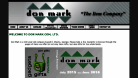 What Donmark.com website looked like in 2016 (8 years ago)