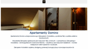What Dominozakopane.pl website looked like in 2016 (8 years ago)
