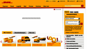 What Dhl.at website looked like in 2016 (8 years ago)