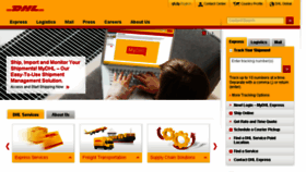 What Dhl.com.bd website looked like in 2016 (8 years ago)