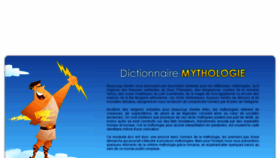 What Dictionnaire-mythologie.com website looked like in 2016 (8 years ago)