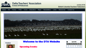 What Deltateachers.org website looked like in 2016 (8 years ago)