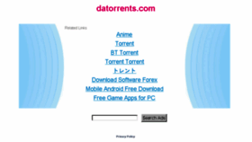 What Datorrents.com website looked like in 2016 (8 years ago)