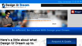 What Designurdream.in website looked like in 2016 (8 years ago)