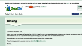 What Dealon.com website looked like in 2016 (8 years ago)