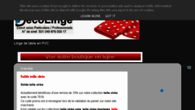What Deco-linge.fr website looked like in 2016 (8 years ago)