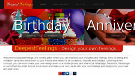 What Deepestfeelings.com website looked like in 2016 (8 years ago)
