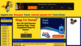 What Degaine.com website looked like in 2016 (8 years ago)