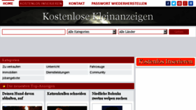 What Deine-kleinanzeigen.com website looked like in 2016 (8 years ago)