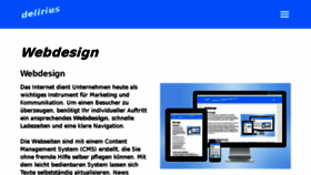 What Delirius.ch website looked like in 2016 (8 years ago)