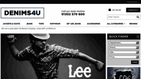 What Denims4u.co.uk website looked like in 2016 (9 years ago)