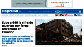 What Diario-expreso.com website looked like in 2016 (8 years ago)