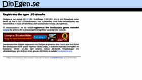 What Dinegen.se website looked like in 2016 (8 years ago)