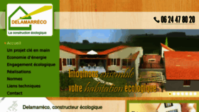 What Delamarreco-ecologie.fr website looked like in 2016 (8 years ago)