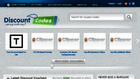 What Discountcodes.co.uk website looked like in 2016 (8 years ago)