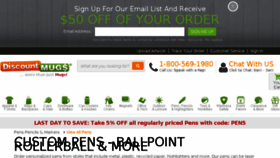What Discountpens.com website looked like in 2016 (8 years ago)