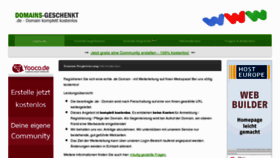 What Domains-geschenkt.de website looked like in 2016 (8 years ago)