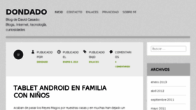 What Dondado.es website looked like in 2016 (8 years ago)