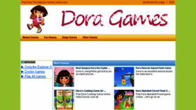 What Doratheexplorergames.net website looked like in 2016 (8 years ago)