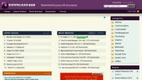 What Downloadbar.com website looked like in 2016 (8 years ago)