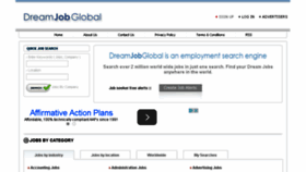 What Dreamjobglobal.com website looked like in 2016 (8 years ago)