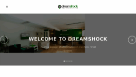 What Dreamshock.com website looked like in 2016 (8 years ago)
