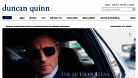 What Duncanquinn.com website looked like in 2016 (8 years ago)