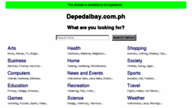 What Depedalbay.com.ph website looked like in 2016 (8 years ago)