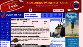 What Dyrenett.no website looked like in 2016 (9 years ago)