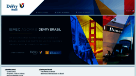 What Devry.com.br website looked like in 2016 (8 years ago)