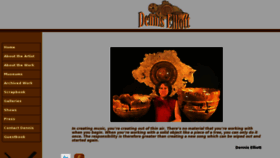 What Denniselliott.com website looked like in 2016 (8 years ago)