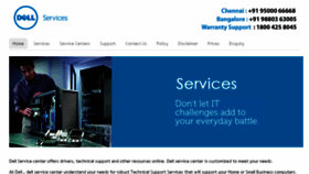 What Dellservicecenter.in website looked like in 2016 (8 years ago)