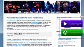 What Downloadablegames4u.blogspot.in website looked like in 2016 (8 years ago)