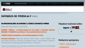 What Databazaskfiriem.sk website looked like in 2016 (8 years ago)