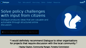 What Dialogue-app.com website looked like in 2016 (8 years ago)