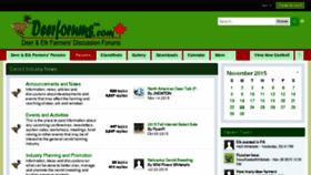 What Deerforums.org website looked like in 2016 (8 years ago)
